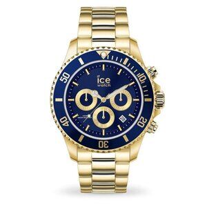 NWT Authentic Ice-Watch Chronograph Quartz Blue Dial Men's Watch